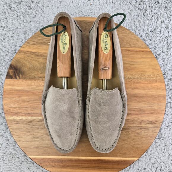 M. Gemi The Felize Gray Suede Slip On Casual Driving Moccasins Loafer Womens 38 - Picture 5 of 14
